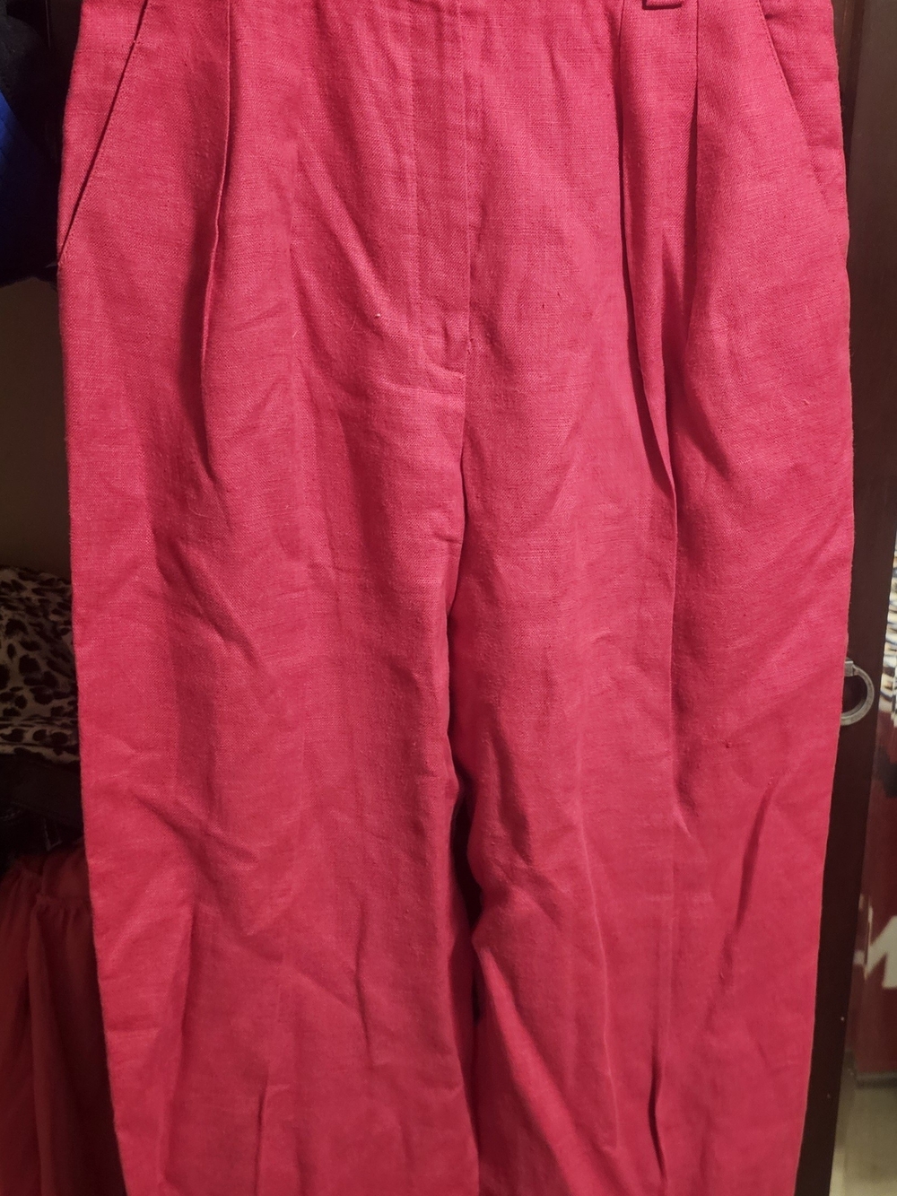 Liz Claiborne Bright Pink Wide Leg Trousers
